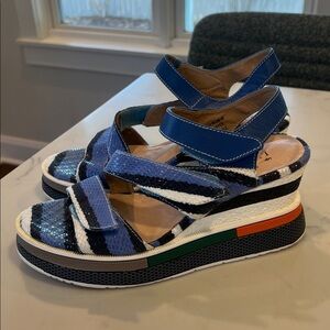 Spring Step L’Artiste Omokokoa Blum Wedge Sandals 40EU/ size 9